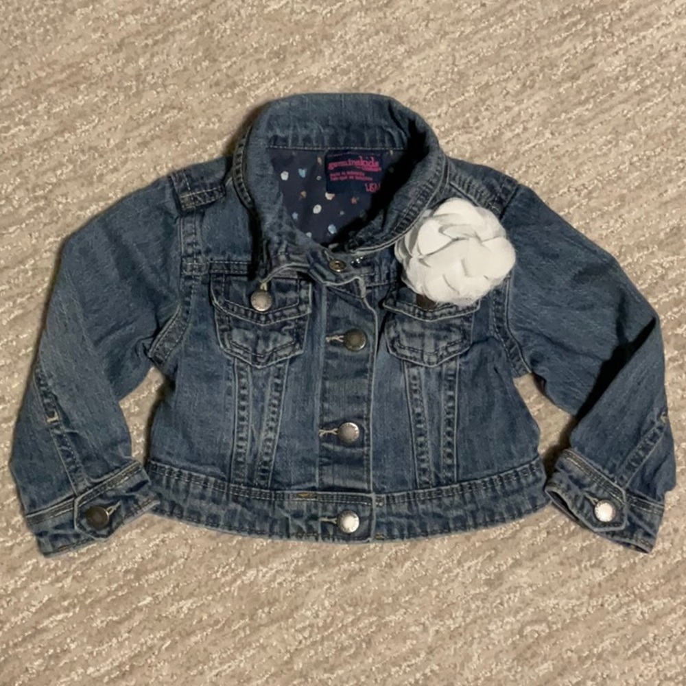 Genuine Kids from OshKosh Denim Jacket Size 18 Month Shabby Chic Grandmillenial
